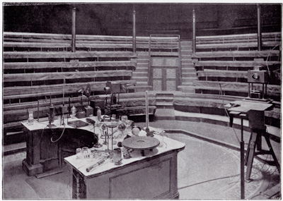 Faraday's Table in the Theatre of the Royal Institution